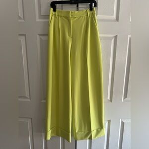 Express Neon Lime High-Rise Dress Pants